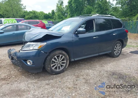 2015 Nissan Pathfinder Sv из США, поврежденный, VIN 5N1AR2MM8FC639152